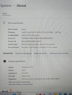 Huawei laptop i3 8gbram 256gb good condition
