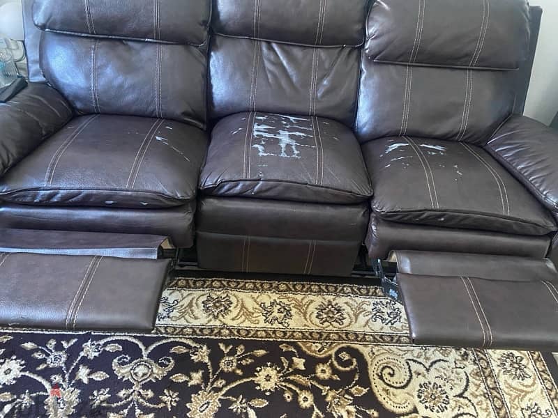 Sofa Recliner Dark brown IKEA 2