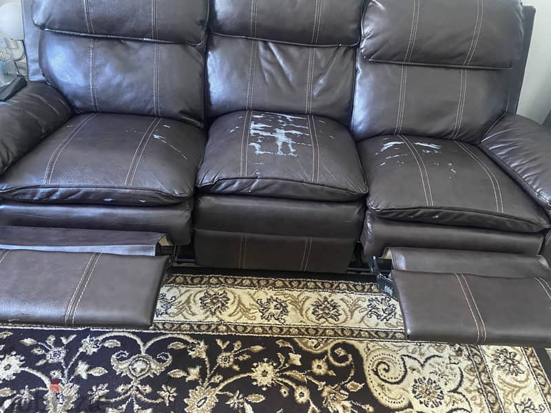 Sofa Recliner Dark brown IKEA 2