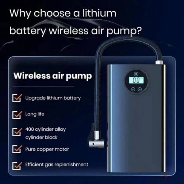 Portable Rechargeable Air Pump 120W 4