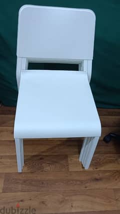 white heavy good looking chairs