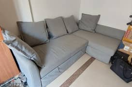 IKEA Corner Sofa, Bed Extendable and storage space
