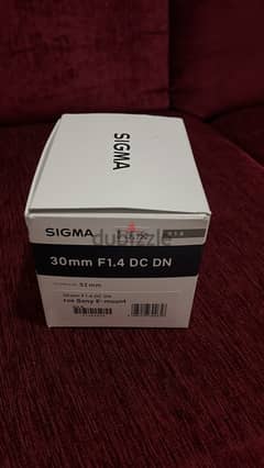 Sigma Lens sony Emount 30 mm f1.4 DC DN