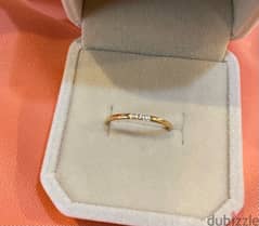 Simple gold plated ring size 5