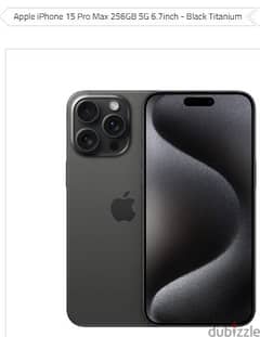 iPhone 15 Pro Max 256GB Black Titanium replacment mobile