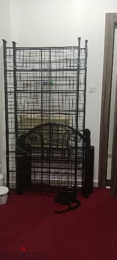 iron bed new no use single bed