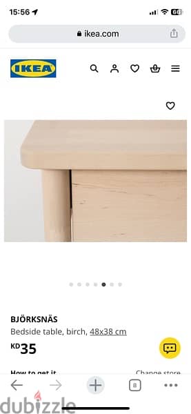 IKEA side table made of solid wood 5