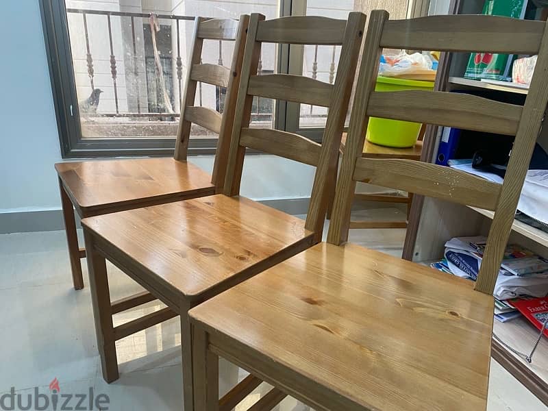 IKEA Dining table with 3chair new condition 2
