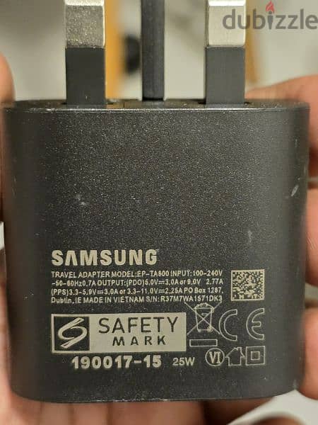 Samsung 25 Watt Charger Cable 2