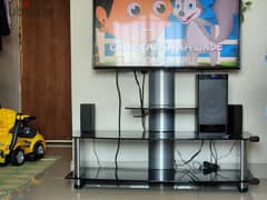 Glass type TV Cabinet Stand like new Throwaway price 15kd 0