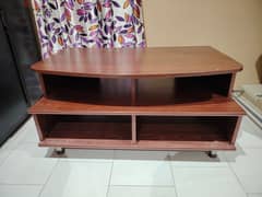 free TV stand with shelves 0