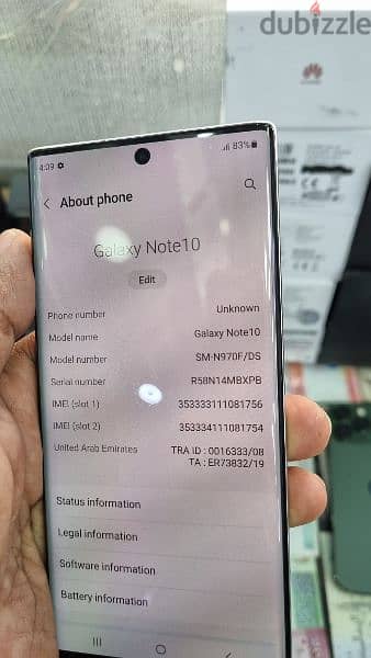 samsung note 10 256gb 8+8gb ram Need and clean phone 9