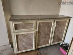 3Door kitchen Cabinet with Marble top 12kd only 0