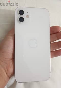 Iphone 12 (white) almost new with free phone cases, charging wire.