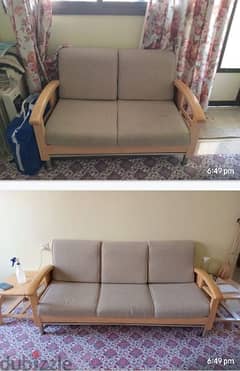 sofa 3 seater + 2 seater in good condition 0