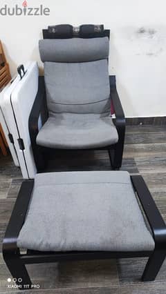 Ikea Arm chair with foot stool 0