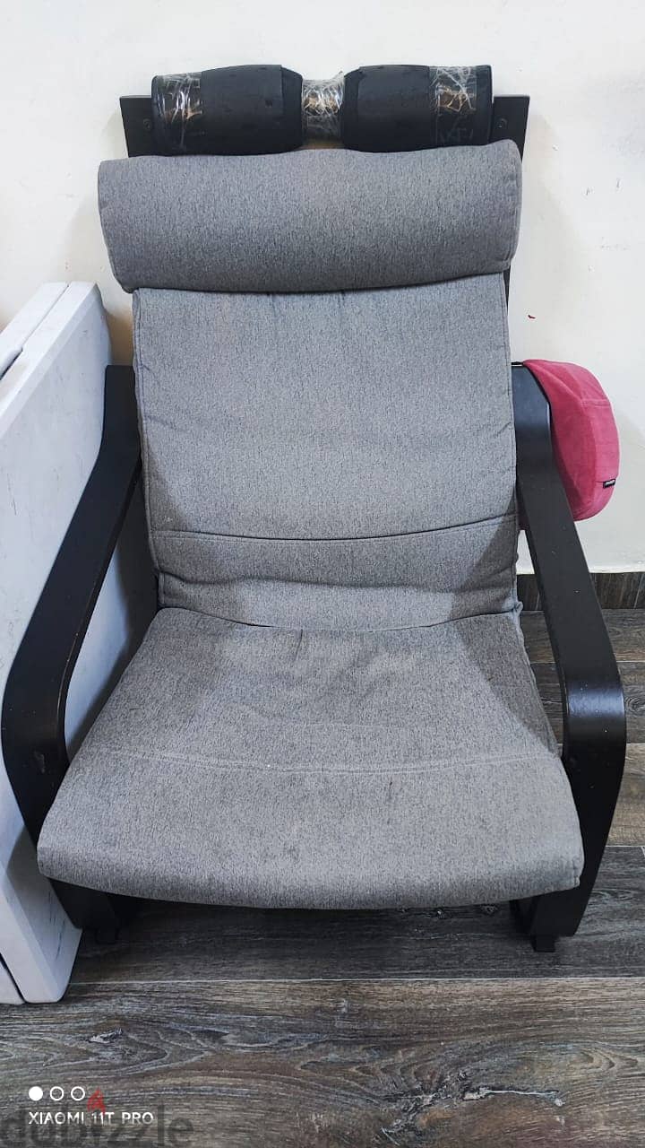 Ikea Arm chair with foot stool 5