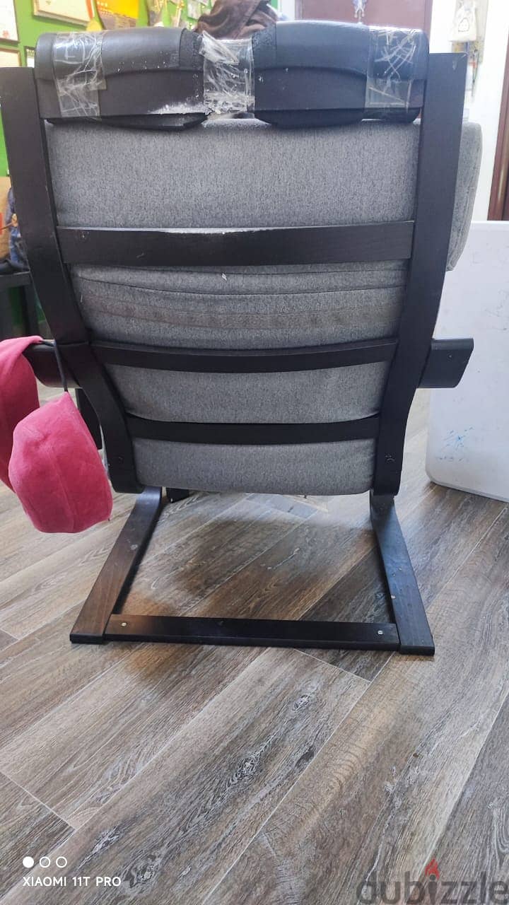 Ikea Arm chair with foot stool 8