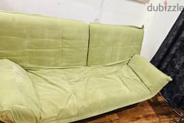 urgent sale sofa cum bed with dining table and 4 chairs 0