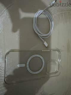 iPhone 15 pro max used cover and cable 0