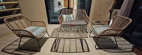 Comfy outdoor seating set Rattan - 4 seater 0