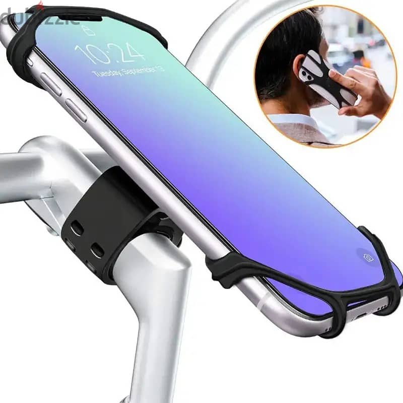 Outdoor Bicycle Cell Phone Stand With 360° Rotatable 4