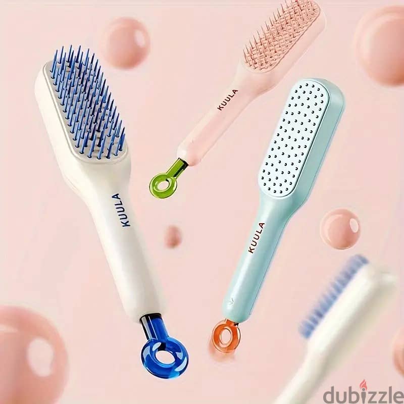 Anti-Static Hair Brush/Comb With Retractable Bristles 0