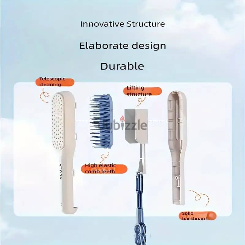 Anti-Static Hair Brush/Comb With Retractable Bristles 4