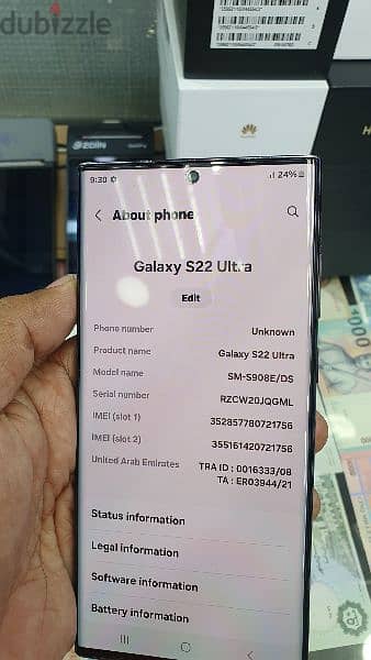Samsung S22 ultra 5g 256gb 12+8gb ram 4