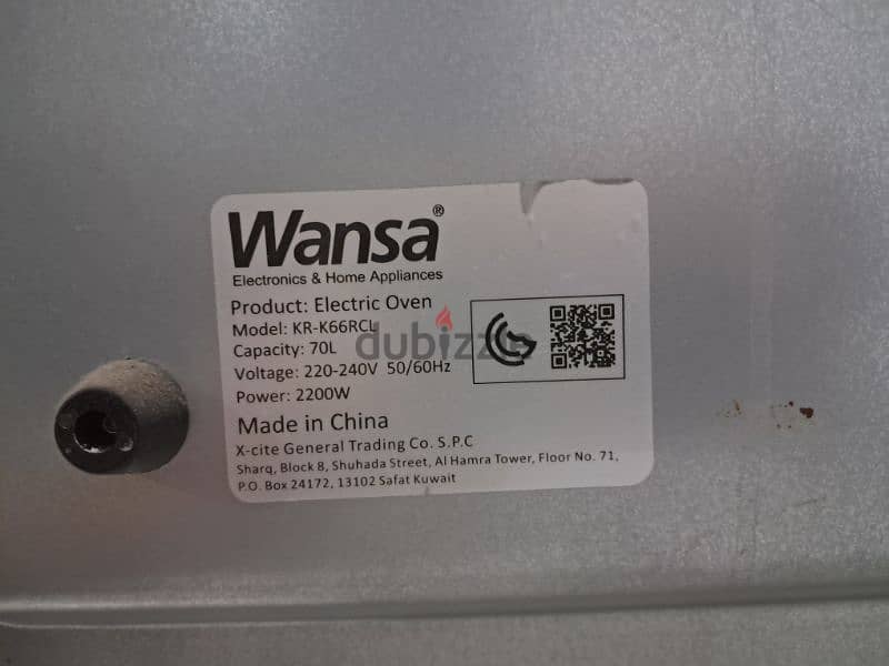 wansa oven and grill 0