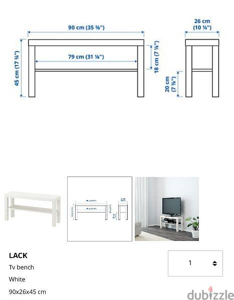 IKEA LACK TV BENCH 2