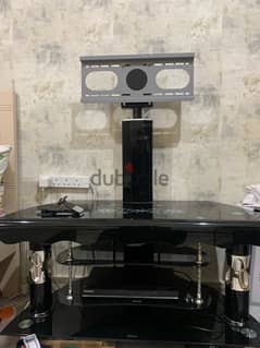 Heavy-Duty Glass Showcase with TV stand and DVD player 0