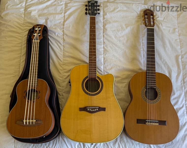 Guitars bundle (Acoustic, Classical, U-Bass) 0