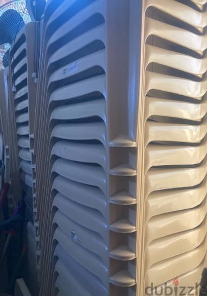 Chairs, Podium, Wall Fans, Steel Cubbord 1