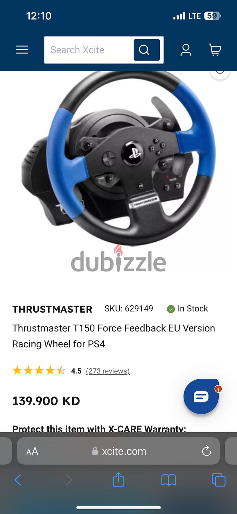 Thrustmaster T150 Force Feedback Gaming Racing Wheel 3
