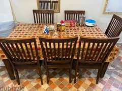 Hard wood Dining Table + 6 chairs 0