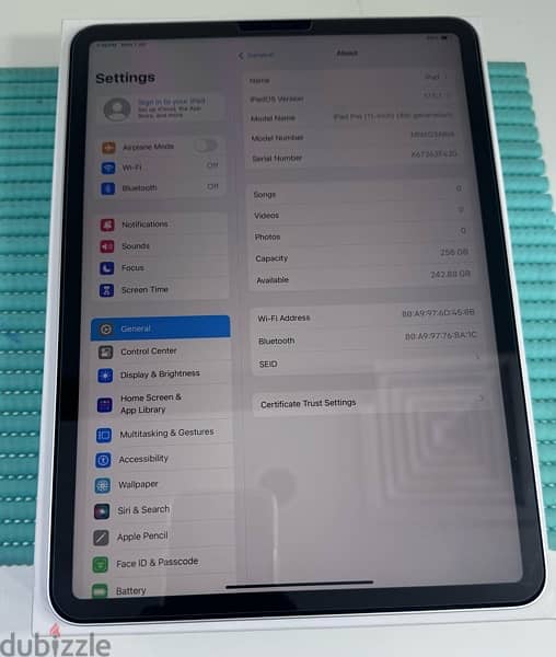 Apple iPad Pro 11” M2 256 GB Wifi  Silver  Used ! 8