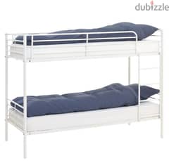 Bunk bed PLOVSTRUP 2x90x200 white 0