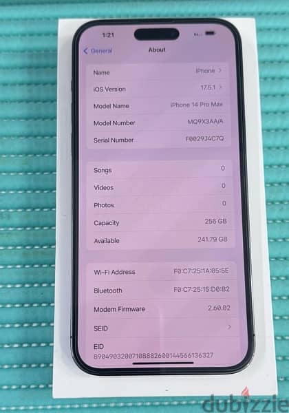 iPhone 14 Pro Max 5G 256 GB Deep Purple Used! Battery health 98%! 7