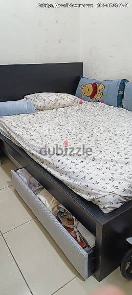 IKEA 
Bed frame, with mattress and 2 storage boxes,  140x200 cm 4