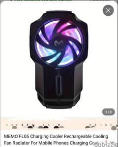 Six Fingers gaming trigger+ Rechargeable Mobile cooling fan