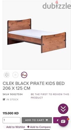 Cilek kids bed - Pirates of Caribbean