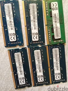 8 Gb DDR4 & 4Gb DDR3 Ram For Laptop