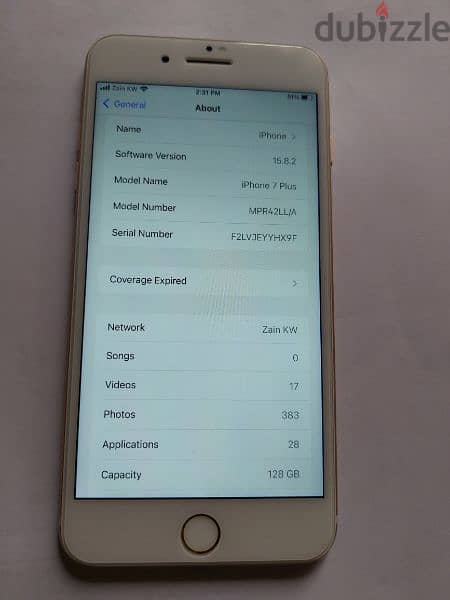 iphone 7plus gold,128gb, very light used,battary 100% 0