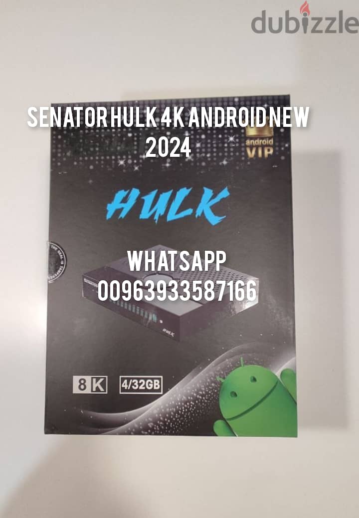 SENATOR HULK 2024, ANDROID HYBRID OTT BOX WITH S2 , FTA 4K/8K 0