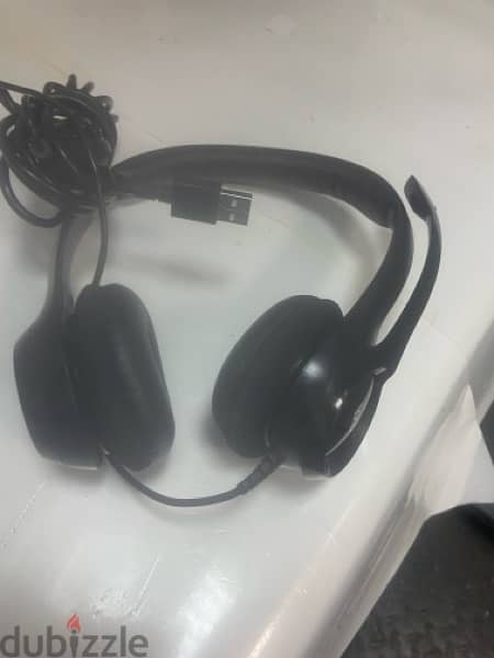 logitec USB Wired Headphones for sale 2