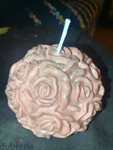 rose design candle for sale 0