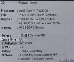 Acer nitro 144 Hz full hd 16 GB ram ddr5 1tb m. 2 Nvidia graphicRTx4060