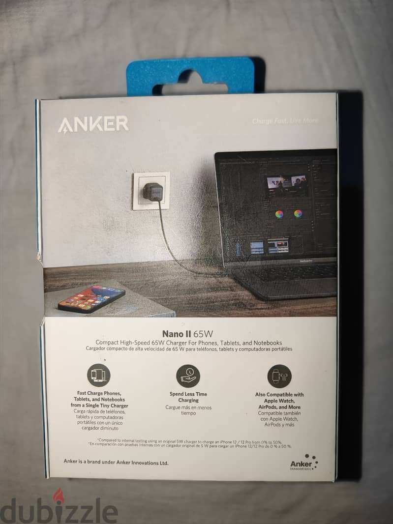 Anker Nano II 65W GaN II - New Sealed Packed 2