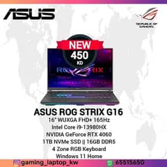 ASUS ROG STRIX G16, 16" FHD, I9-13980HX, RTX 4060